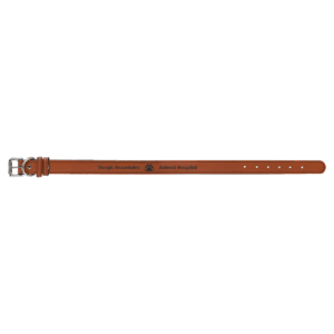 Extra Large 27" x 1 1/4" Rawhide Laserable Leatherette Dog Collar