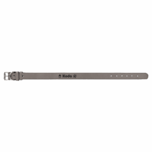 Extra Large 27" x 1 1/4" Gray Laserable Leatherette Dog Collar