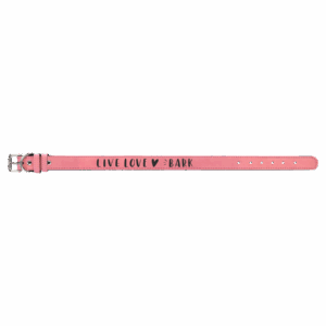 Extra Large 27" x 1 1/4" Pink Laserable Leatherette Dog Collar