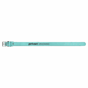 Extra Large 27" x 1 1/4" Teal Laserable Leatherette Dog Collar