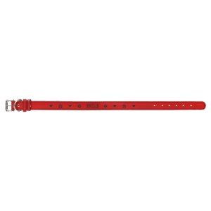 Extra Large 27" x 1 1/4" Red Laserable Leatherette Dog Collar