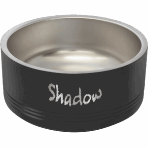 Polar Camel 32 oz. Medium Black Pet Bowl