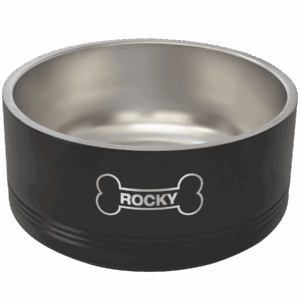 Polar Camel 64 oz. Large Black Pet Bowl